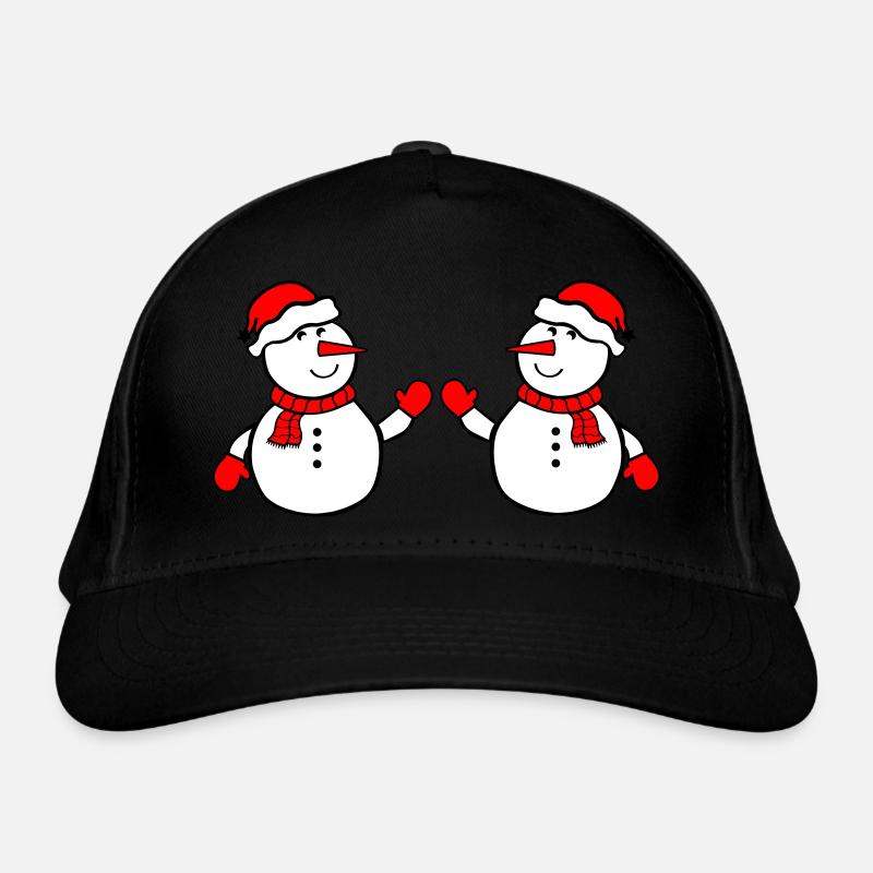 schneemann 2 Bio-Baseballkappe