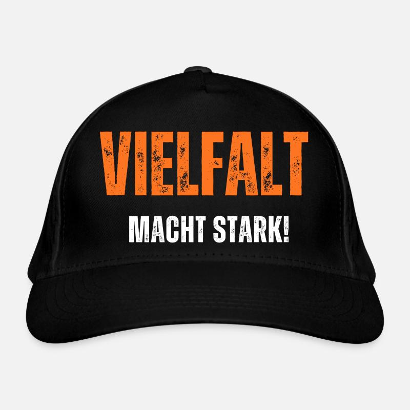 Vielfalt macht stark Bio-Baseballkappe