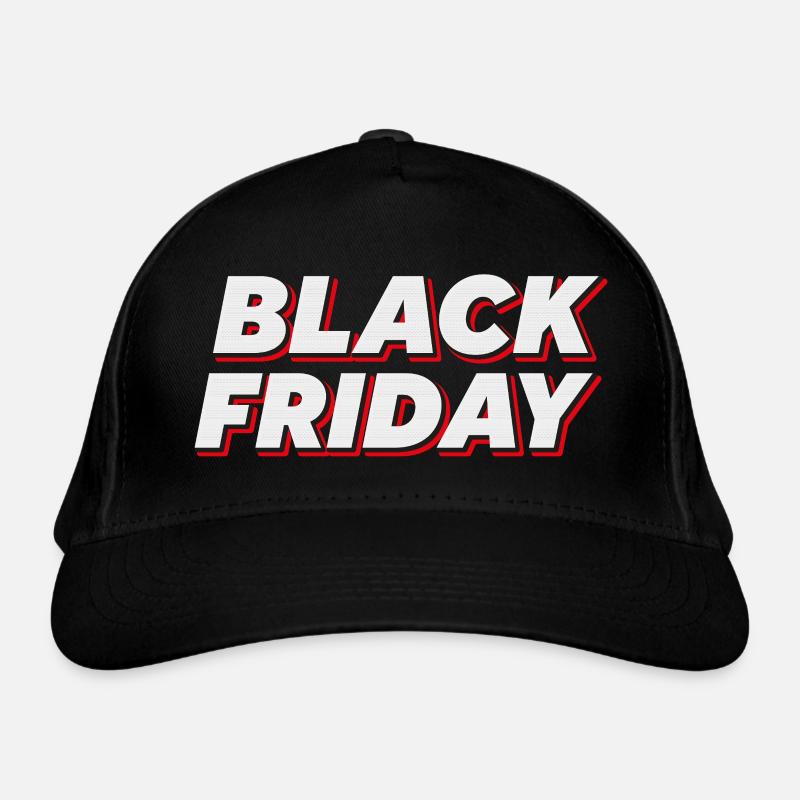 Bold Black Friday Text Organic Baseball Cap