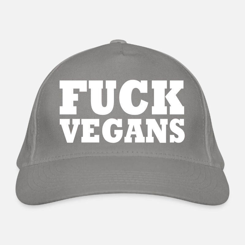 Fuck Vegans Organic Baseball Cap