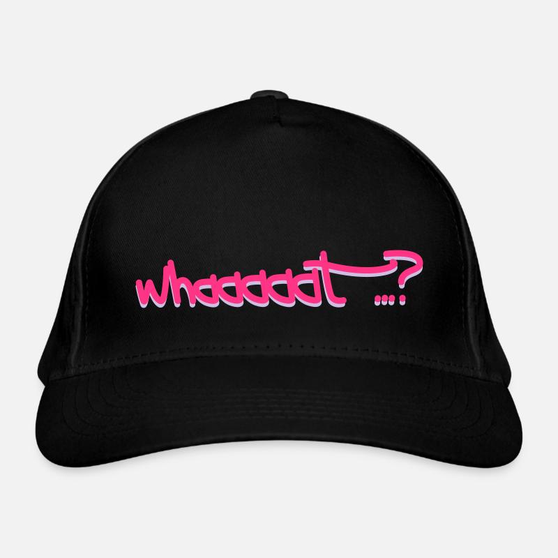 what tagged - Bio-Baseballkappe - Schwarz
