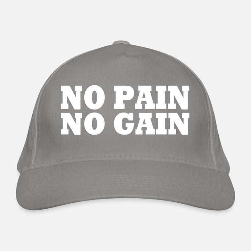 No pain no gain Organic Baseball Cap