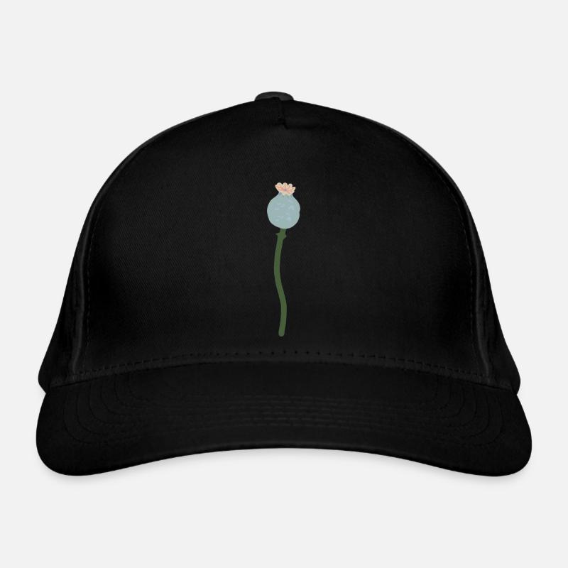 Poppy seed capsule Organic Baseball Cap