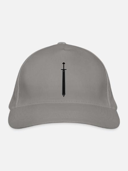 Sword - Organic Baseball Cap - light grey - Front