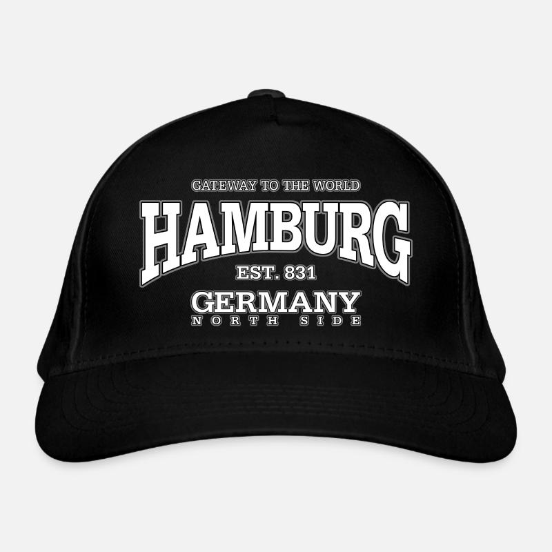 Hamburg (white) Organic Baseball Cap