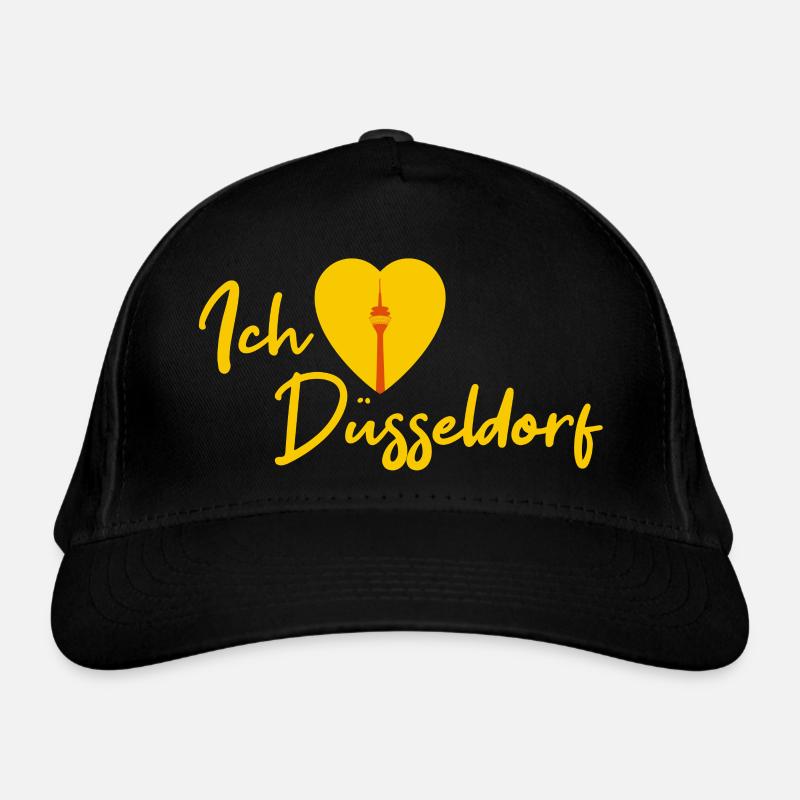 Ich liebe Düsseldorf - Schriftzug Bio-Baseballkappe