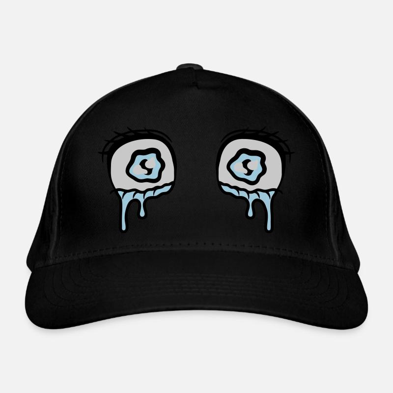 Comic Eyes Tears Sad Organic Baseball Cap