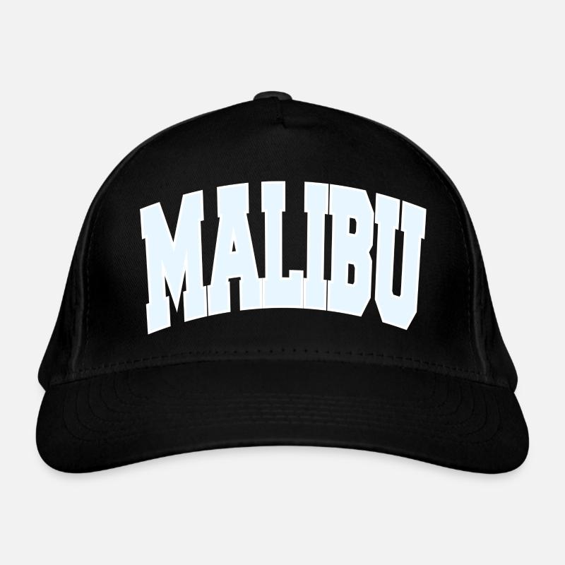 MALIBU College - Bio-Baseballkappe - Schwarz