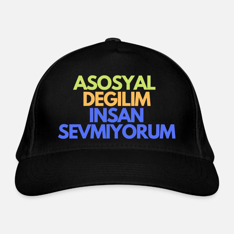 Insan Sevmiyorum Turkish Organic Baseball Cap
