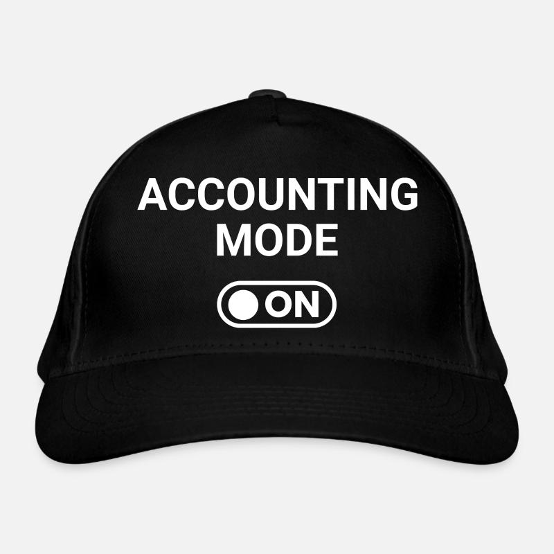 Accounting Mode ON - Organic Baseball Cap - black