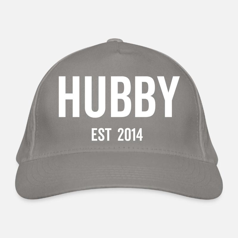 Hubby Est 2014 Organic Baseball Cap