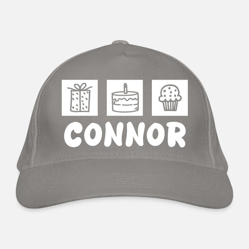 First name Connor Organic Baseball Cap
