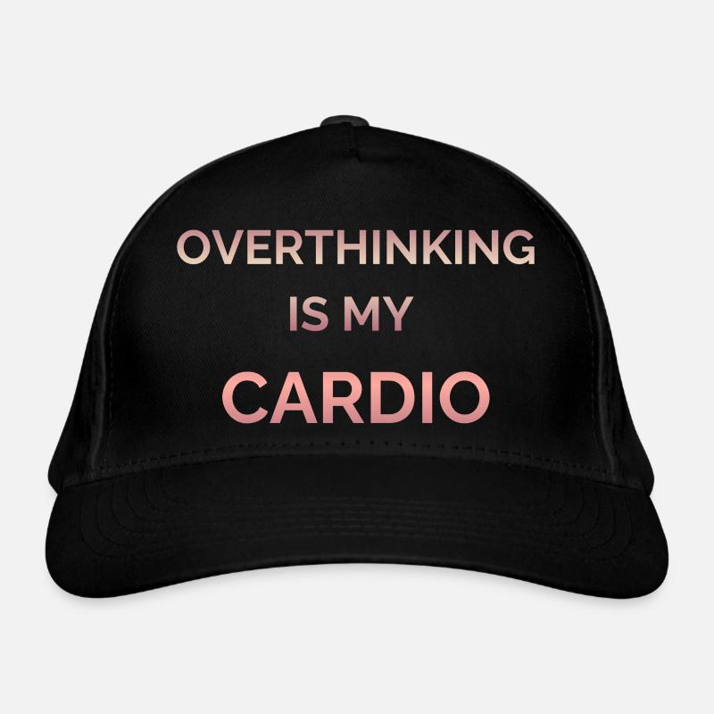 Trop réfléchir est mon texte sur le gradient cardio Casquette classique bio