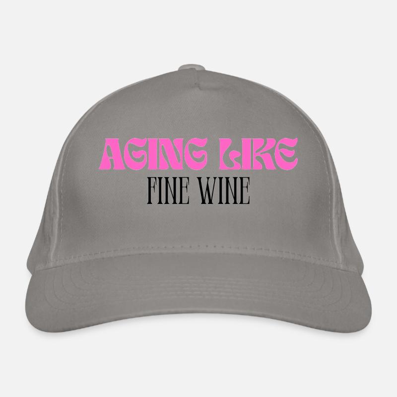 Vieillir comme un bon vin Casquette classique bio