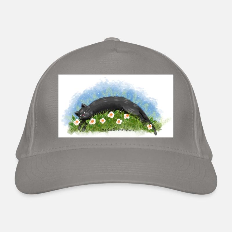 Le chat dort Casquette classique bio