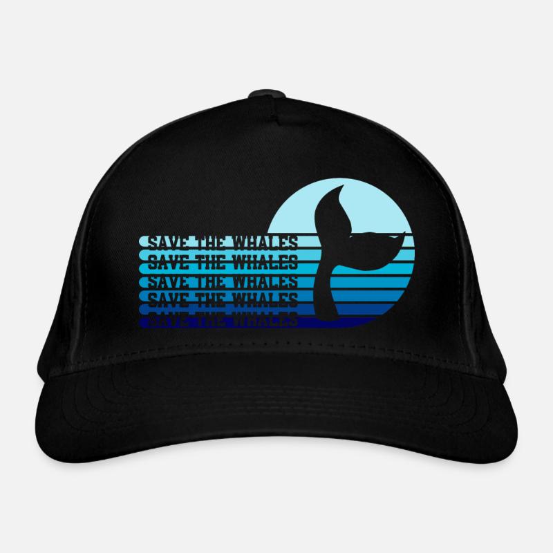Rettet die Wale Bio-Baseballkappe