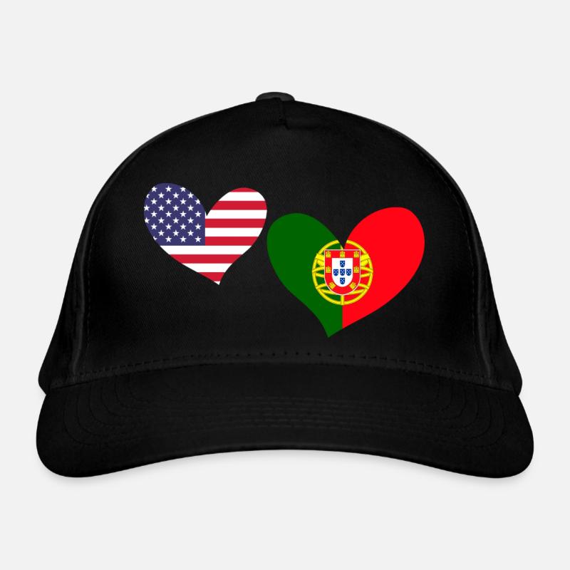 Cœurs luso-américains impressionnants pour le Casquette classique bio