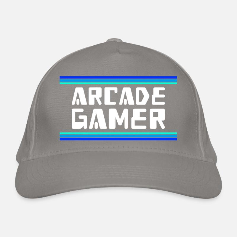 Arcade Gamer RetroGaming Bleu Casquette classique bio