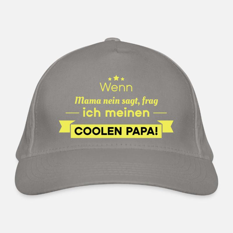 Cooler Papa Spruch Bio-Baseballkappe