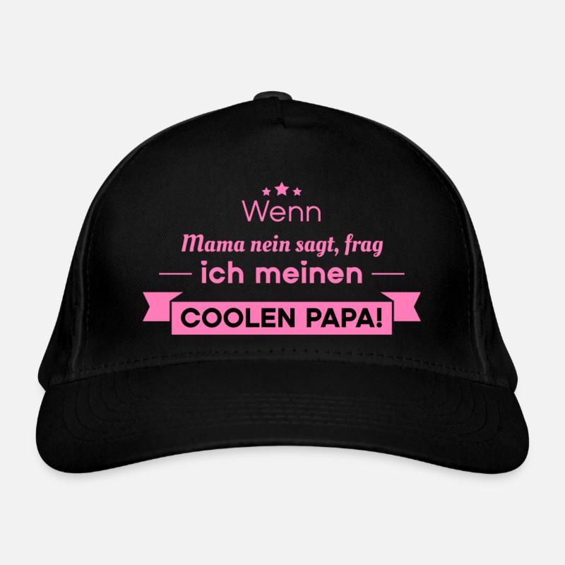 cooler Papa Spruch Bio-Baseballkappe