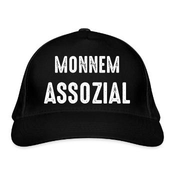 Mannheim Monnem Mannheimat - Bio-Baseballkappe - Schwarz - Vorne