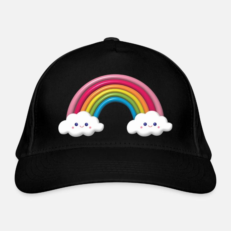 Rainbow Aerial Balloon Organic Baseball Cap