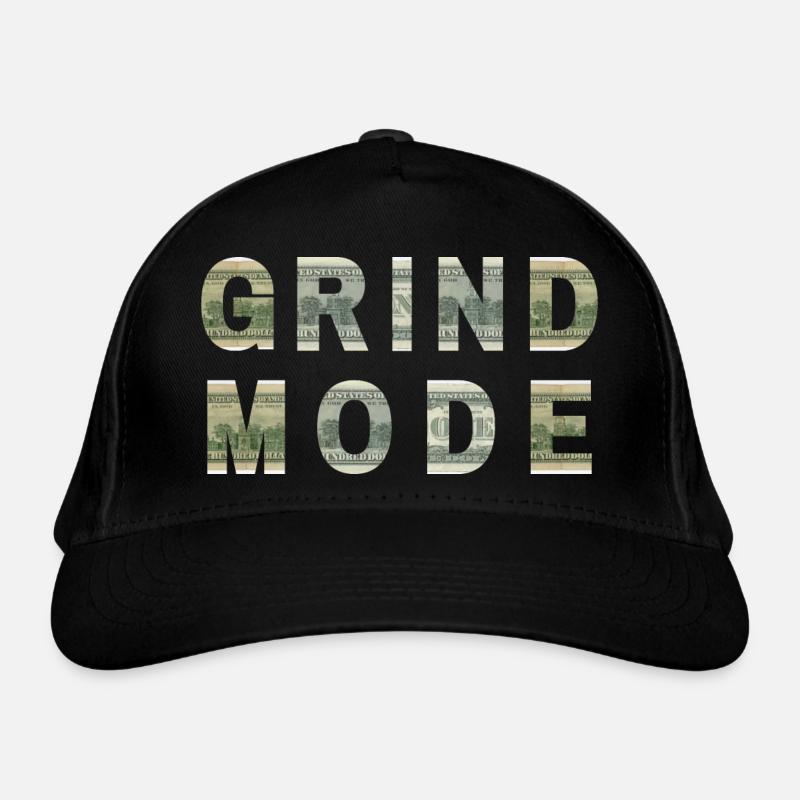 Grind Mode Dollar Bill Texture Motivation Casquette classique bio