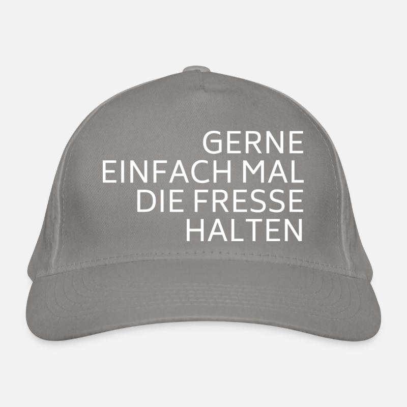 Shut up white Organic Baseball Cap