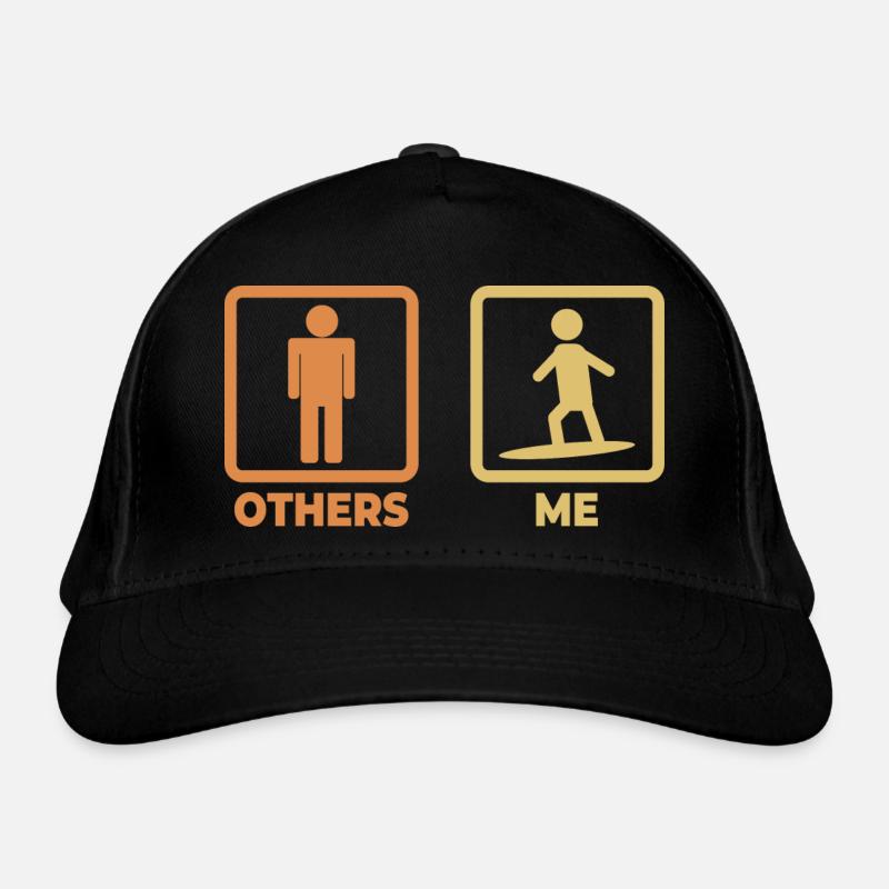 Surfer Stick Figures Organic Baseball Cap