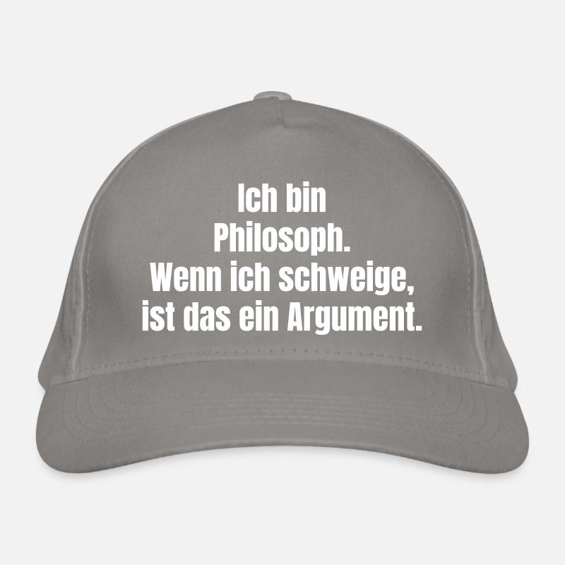 Philosophisches Schweigen als Argument Bio-Baseballkappe