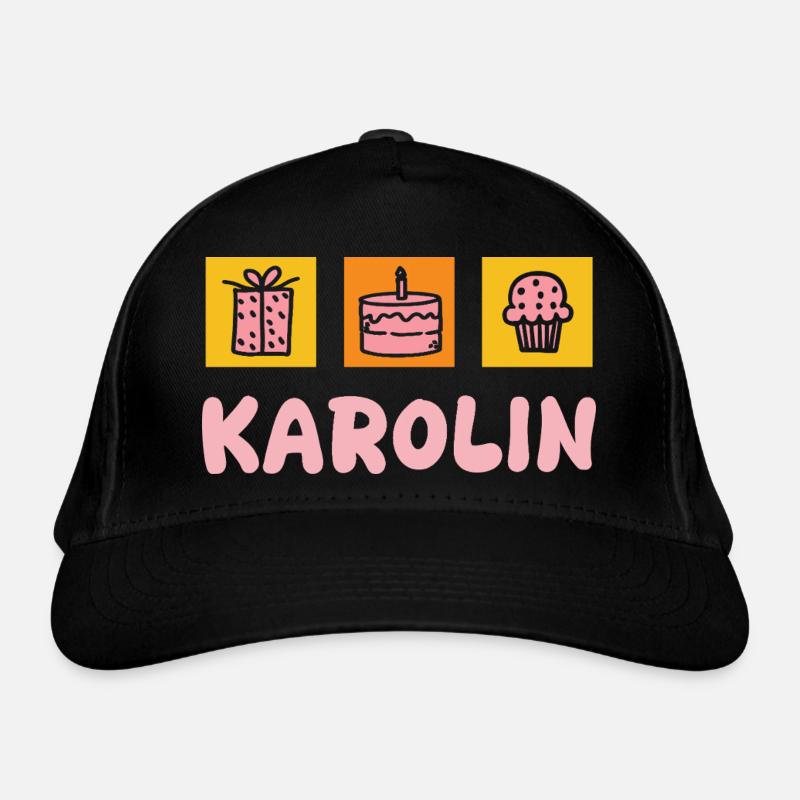 Karolin als Vorname Bio-Baseballkappe