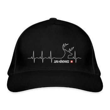 Sentier des Crêtes du Jura - Casquette classique bio - noir - Devant