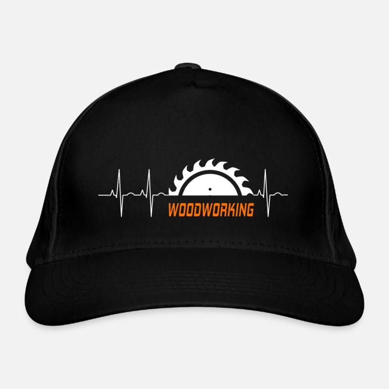 Woodworking - Organic Baseball Cap - black