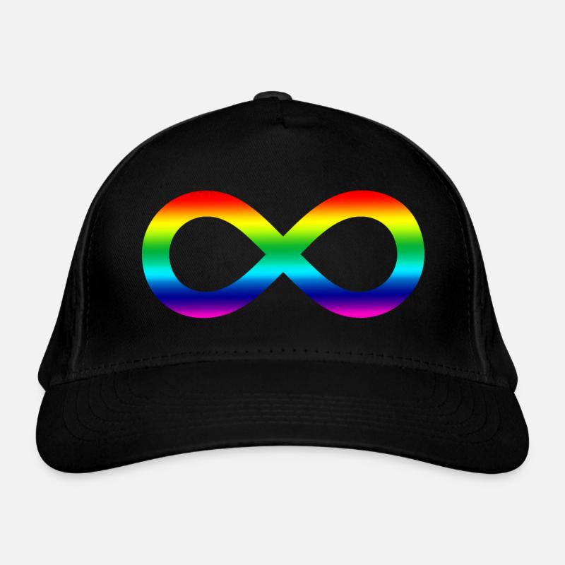 Unendlich Regenbogen Bio-Baseballkappe