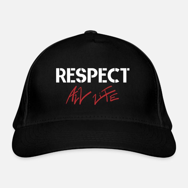 Respect all life Bio-Baseballkappe