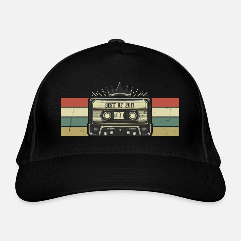 Cassette 2017 - Nées En 2017 Cadeau Anniversaire Casquette classique bio