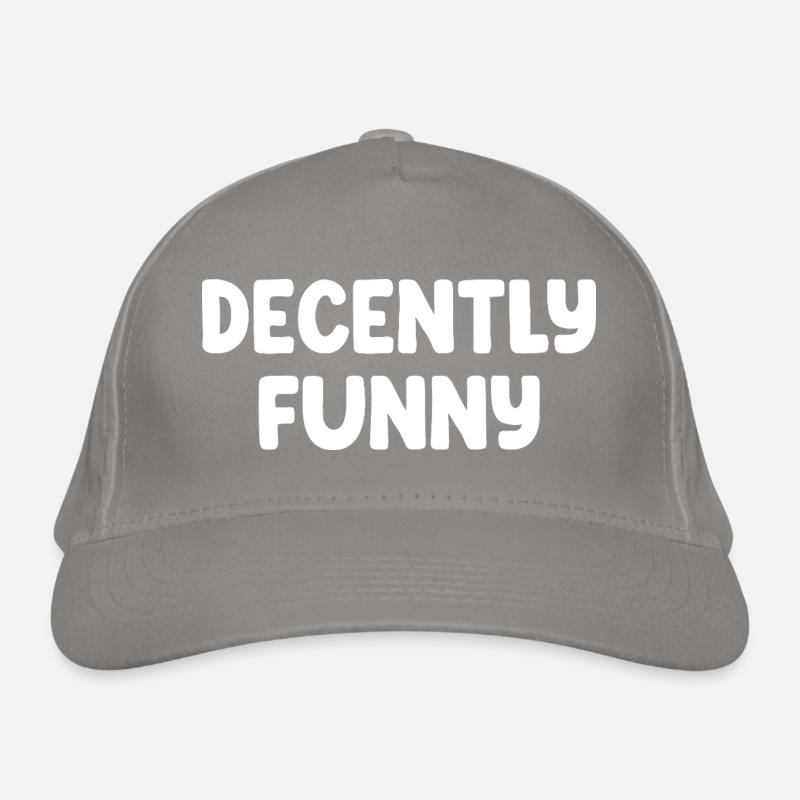 Decently Funny Bio-Baseballkappe