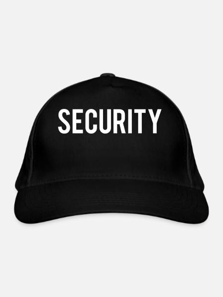 Security - Bio-Baseballkappe - Schwarz
