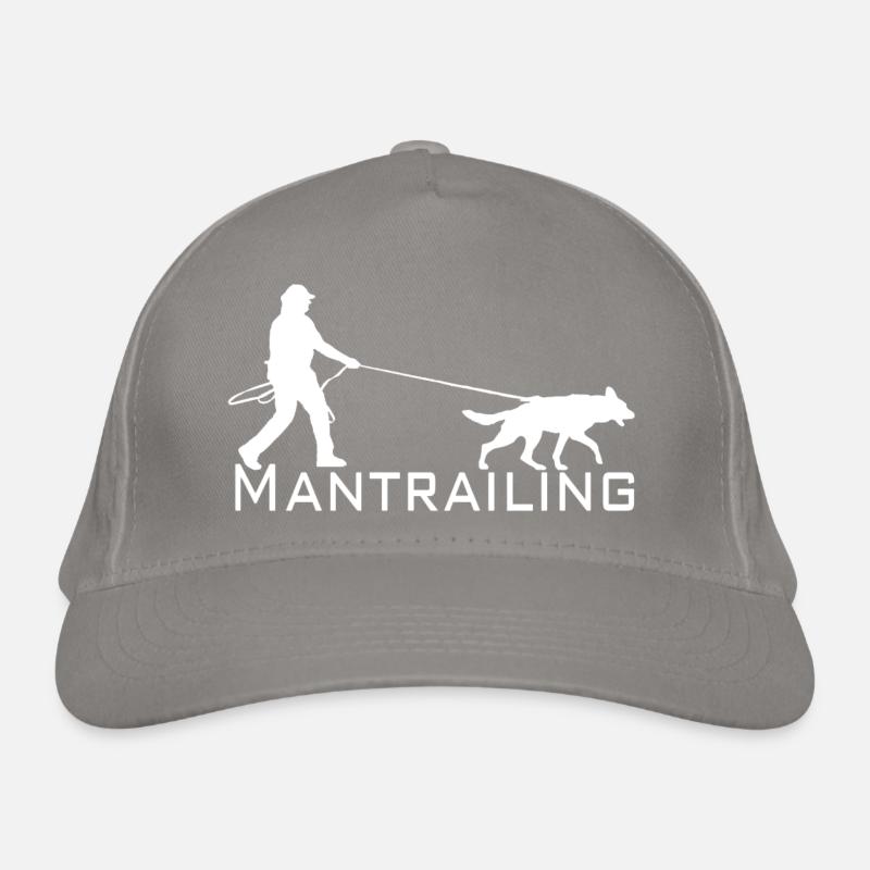 Mantrailing white Organic Baseball Cap