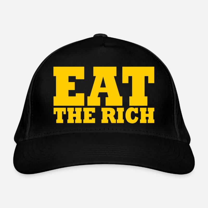 Eat the rich Organic Baseball Cap