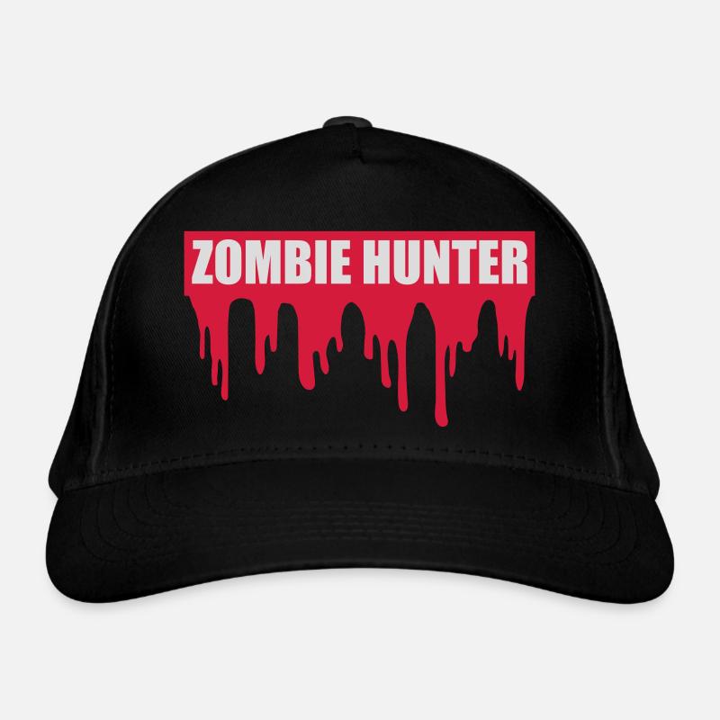 zombie hunter Halloween Zitat Bio-Baseballkappe