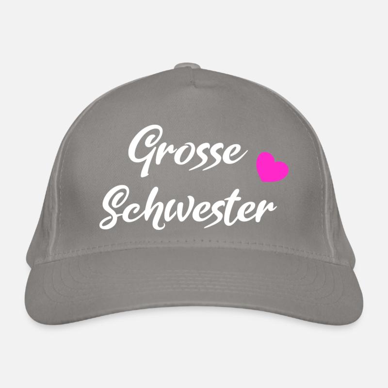 Grosse Schwester White Bio-Baseballkappe