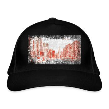 Chicago USA Illinois Amérique Voyage États-Unis - Casquette classique bio - noir - Devant