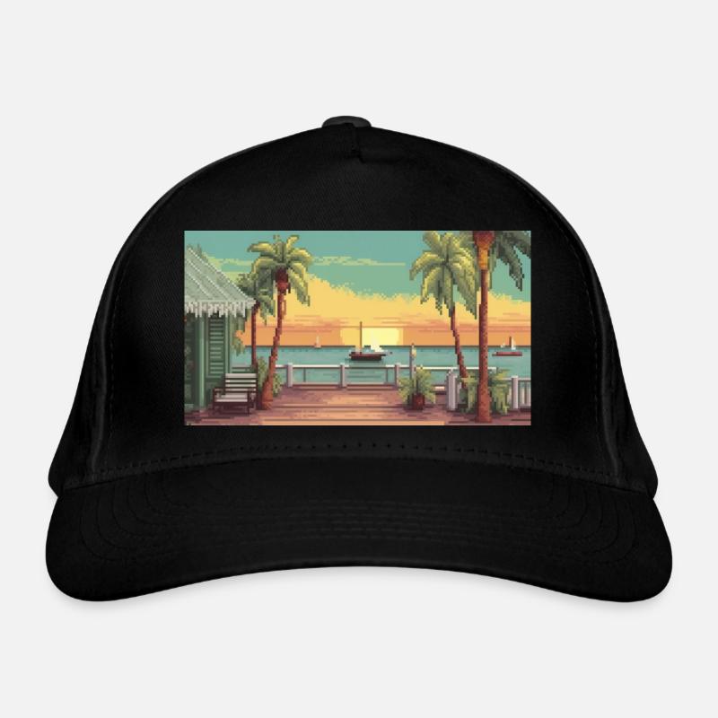Key West, Floride - Pixel Art Casquette classique bio