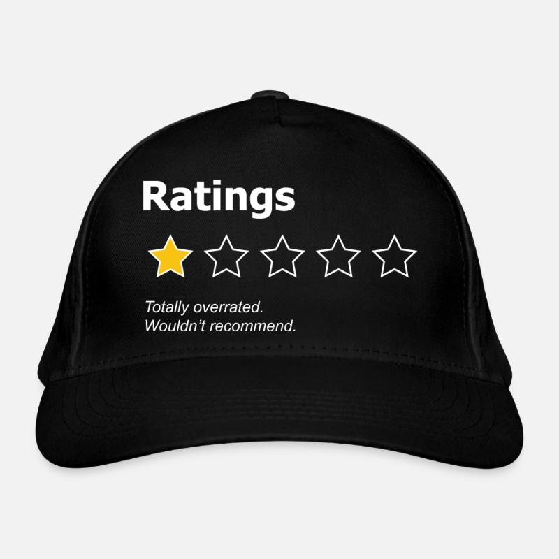 Des notes totalement surestimées - Casquette classique bio - noir