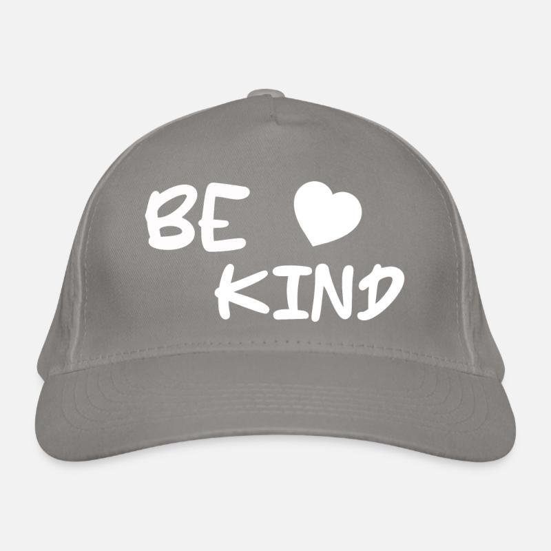 Be Kind Schriftzug Bio-Baseballkappe