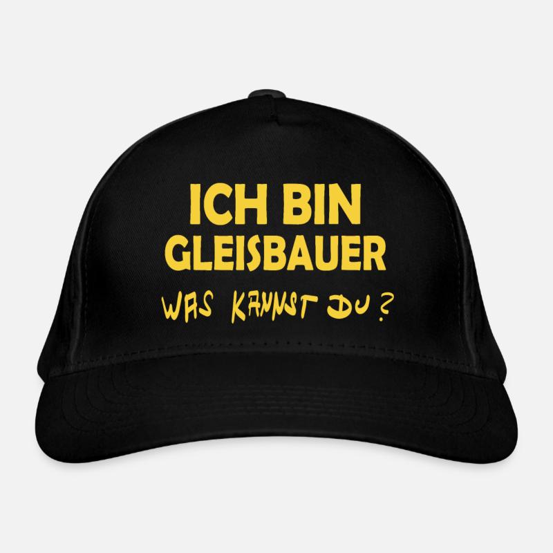 Beruf Gleisbauer Bio-Baseballkappe