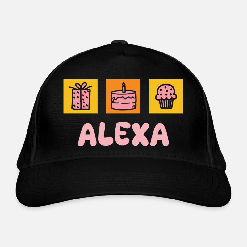 First name Alexa Organic Baseball Cap