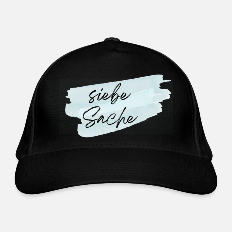 siebe Sache - Bio-Baseballkappe - Schwarz