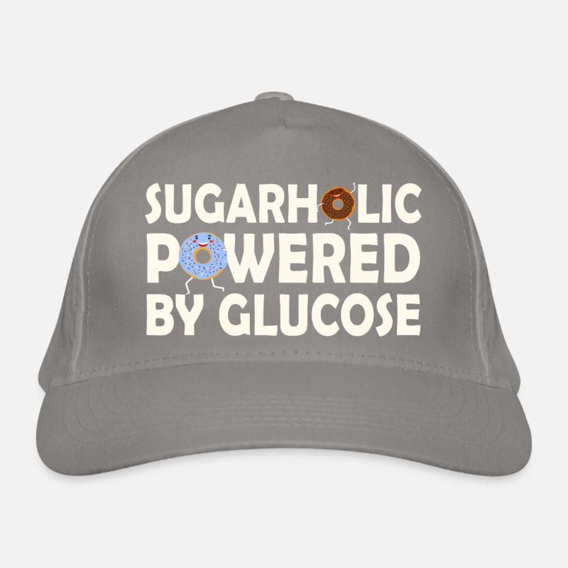 Sugarholic Powered by Glucose Organic Baseball Cap